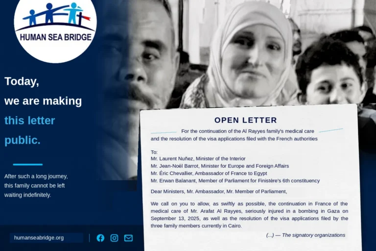 Open letter supporting the continuation of the Al Rayyes family’s medical care and visa applications